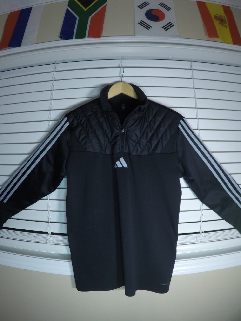adidas AEROREADY Quilted Quarter-Zip Top M